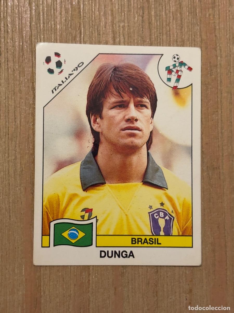 Cromos de f&uacute;tbol: 5. CROMO SIN PEGAR ITALIA 90 PANINI BRASIL DUNGA N 203