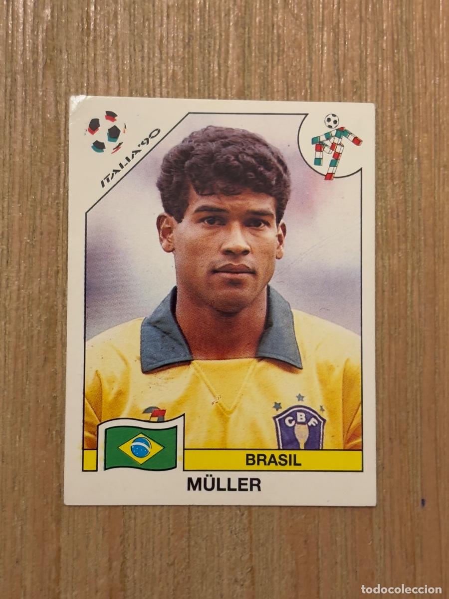 Cromos de f&uacute;tbol: 5. CROMO SIN PEGAR ITALIA 90 PANINI BRASIL M&Uuml;LLER N 209
