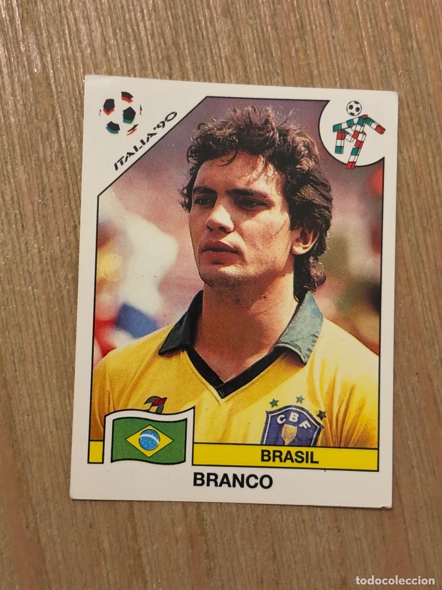 Cromos de f&uacute;tbol: 5. CROMO SIN PEGAR ITALIA 90 PANINI BRASIL BRANCO N 200