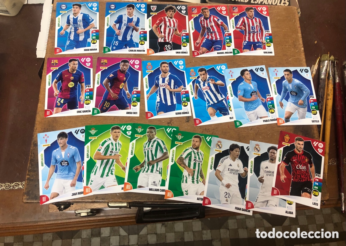 Cromos de f&uacute;tbol: Adrenalyn 2024 2025 cartas ampliaci&oacute;n y nuevos fichajes totales 48