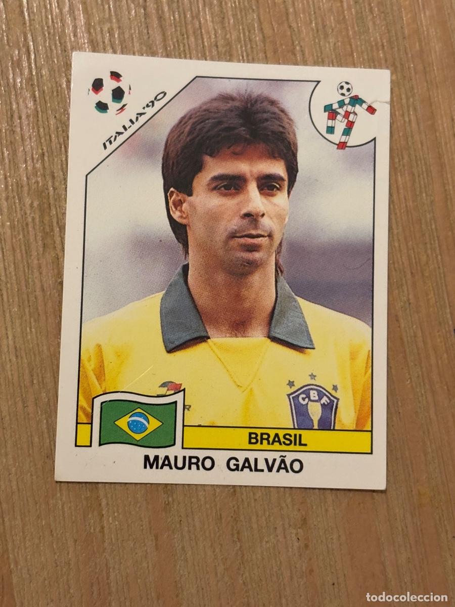 Cromos de f&uacute;tbol: 5. CROMO SIN PEGAR ITALIA 90 PANINI BRASIL MAURO GALV&Atilde;O N 196