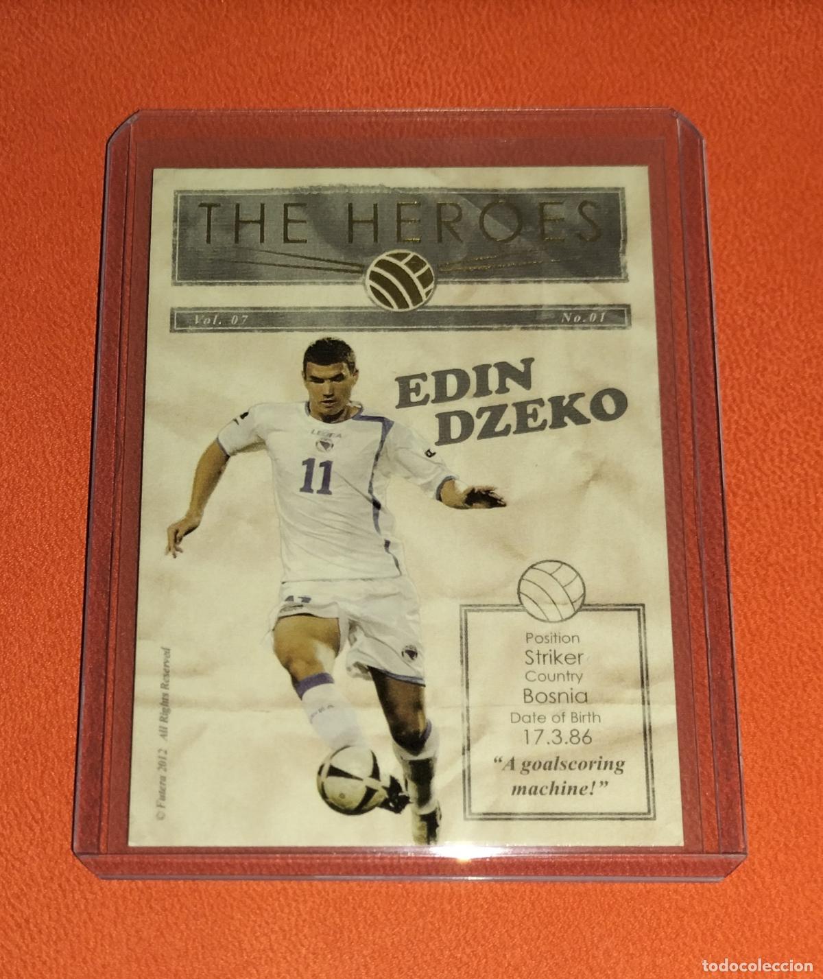 Cromos de f&uacute;tbol: EDIN DZEKOTHE HEROES HR07 BOSNIA LIMITED EDITON CARD NUMERADA WORLD CUP FUTERA UNIQUE 2012