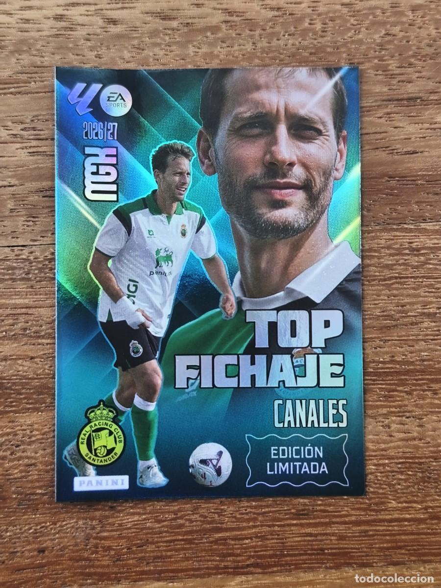 Cromos de f&uacute;tbol: MEGACRACKS 26 27 2026 2027 TOP FICHAJE CANALES RACING DE SANTANDER EDICION LIMITADA