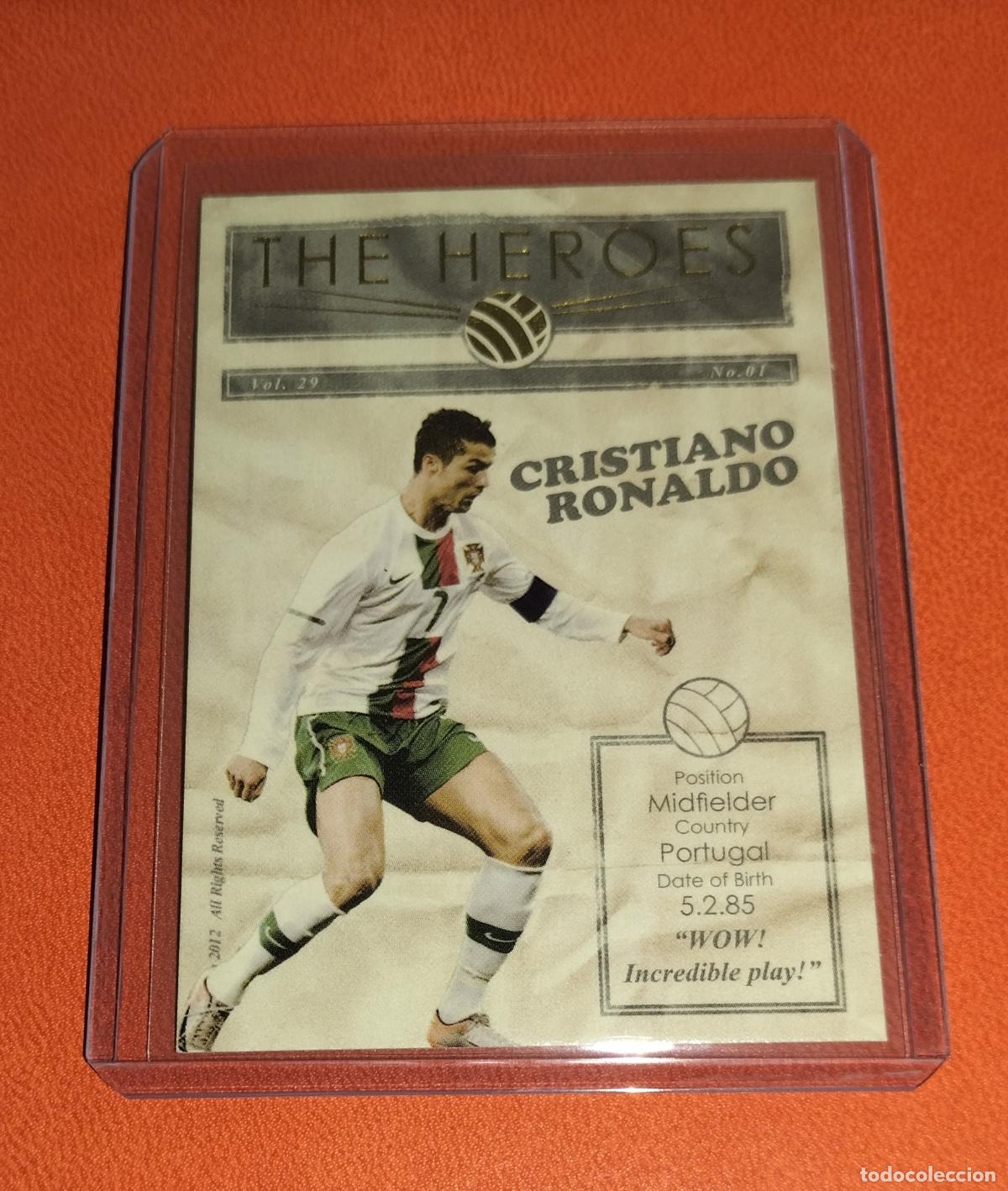 Cromos de f&uacute;tbol: CRISTIANO RONALDO HEROES HR29 PORTUGAL LIMITED EDITON CARD NUMERADA WORLD CUP FUTERA UNIQUE 2012