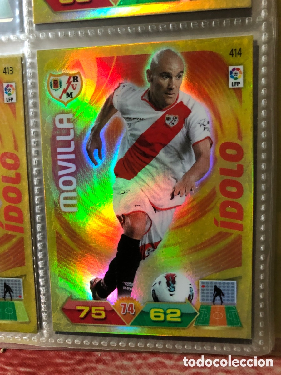 Cromos de f&uacute;tbol: MJC35 CROMO FUTBOL ADRENALYN PANINI 2011 2012 11 12 RAYO VALLECANO MOVILLA IDOLO
