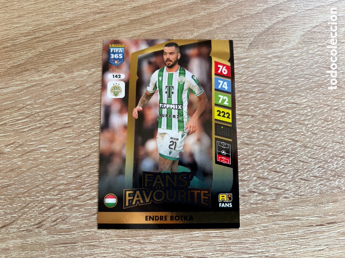 Cromos de f&uacute;tbol: 142 ENDRE BOTKA FANS FAVOURITE PANINI FIFA 365 2024 2025 24 25 FERENCVAROSI TC