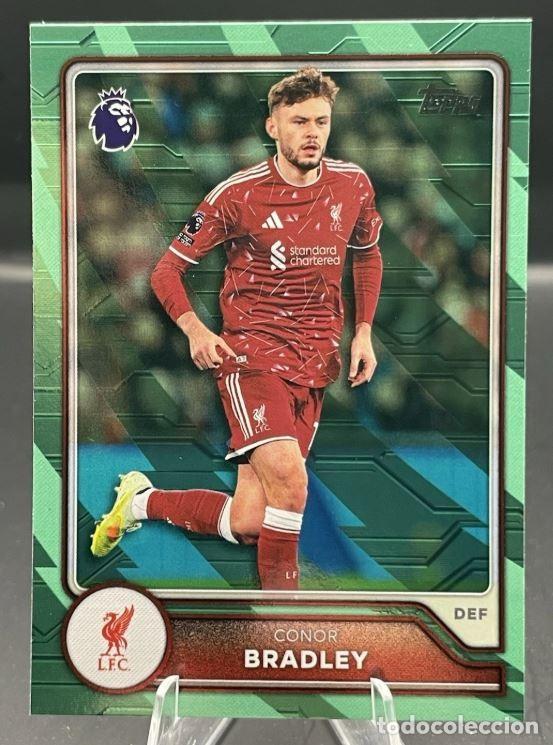 Cromos de f&uacute;tbol: Conor Bradley #165 Liverpool FC Topps Flagship Premier League 2026 2027 Green