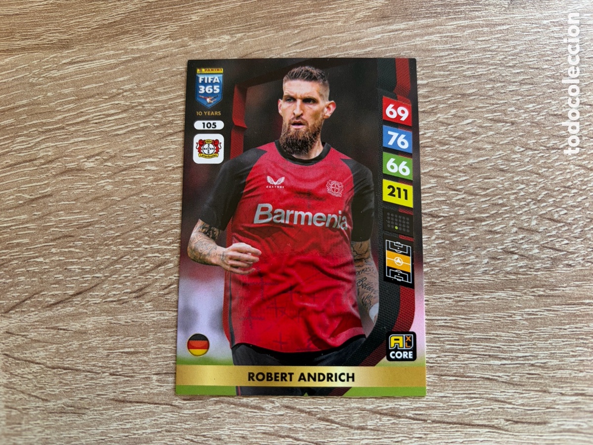 Cromos de f&uacute;tbol: 105 ROBERT ANDRICH PANINI FIFA 365 2024 2025 24 25 BAYER LEVERKUSEN