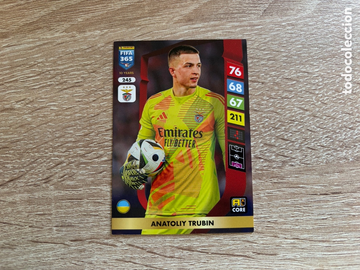 Cromos de f&uacute;tbol: 245 ANATOLIY TRUBIN PANINI FIFA 365 2024 2025 24 25 BENFICA
