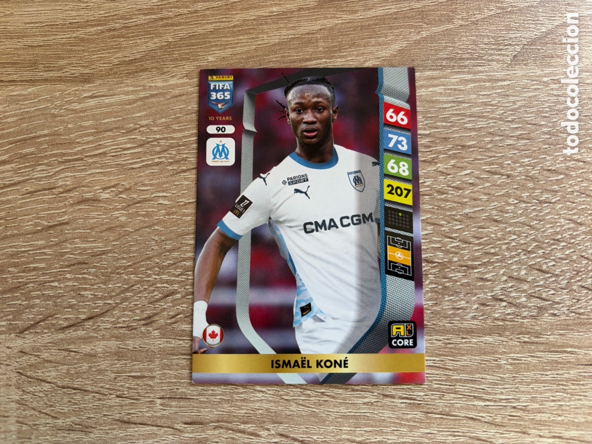 Cromos de f&uacute;tbol: 90 ISMA&Euml;L KON&Eacute; PANINI FIFA 365 2024 2025 24 25 OLYMPIQUE DE MARSEILLE