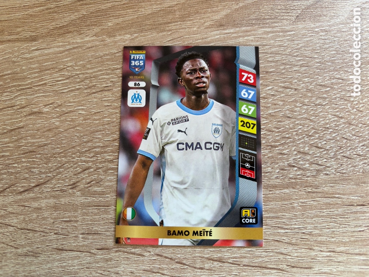 Cromos de f&uacute;tbol: 86 BAMO ME&Iuml;T&Eacute; PANINI FIFA 365 2024 2025 24 25 OLYMPIQUE DE MARSEILLE