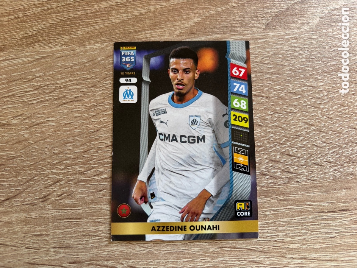 Cromos de f&uacute;tbol: 94 AZZEDINE OUNAHI PANINI FIFA 365 2024 2025 24 25 OLYMPIQUE DE MARSEILLE