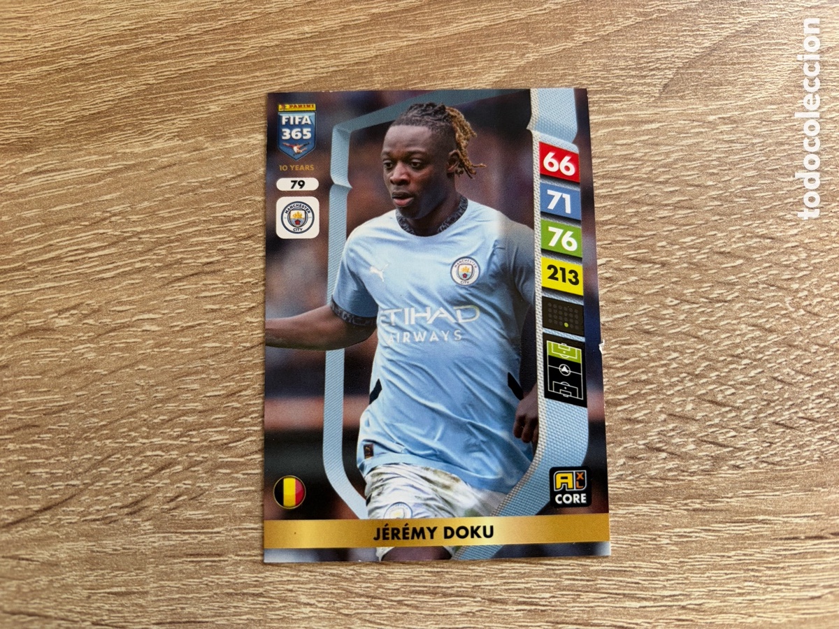 Cromos de f&uacute;tbol: 79 J&Eacute;R&Eacute;MY DOKU PANINI FIFA 365 2024 2025 24 25 MANCHESTER CITY