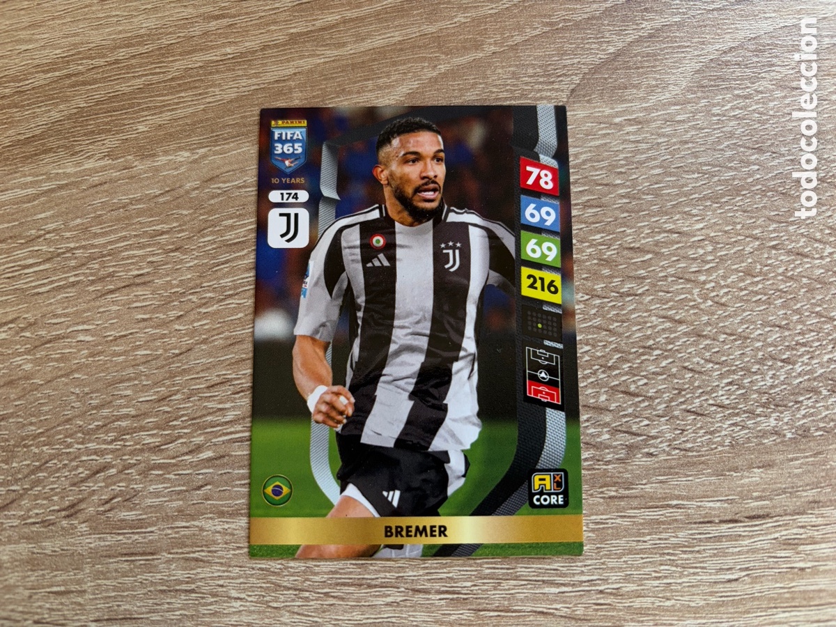 Cromos de f&uacute;tbol: 174 BREMER PANINI FIFA 365 2024 2025 24 25 JUVENTUS