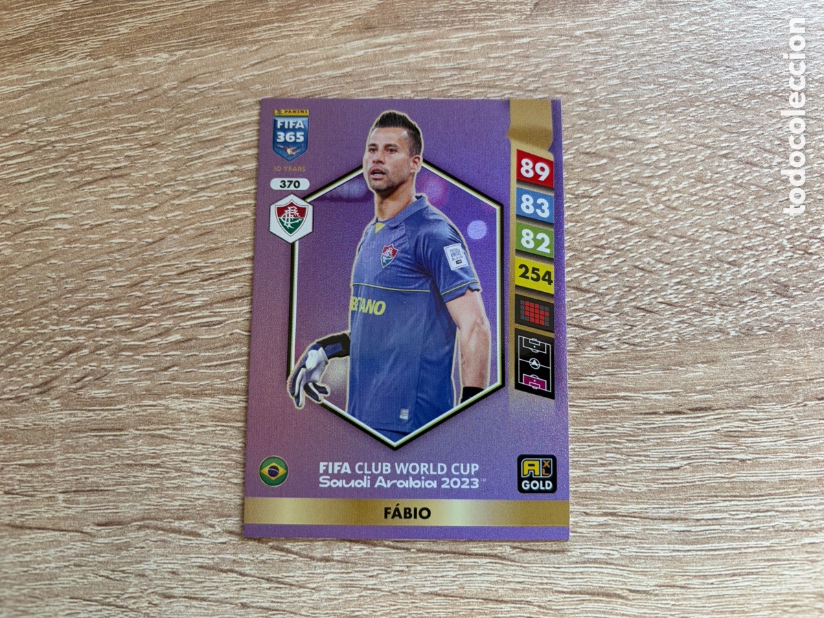 Cromos de f&uacute;tbol: 370 F&Aacute;BIO GOLD FIFA CLUB WORLD CUP PANINI FIFA 365 2024 2025 24 25 FLUMINENSE