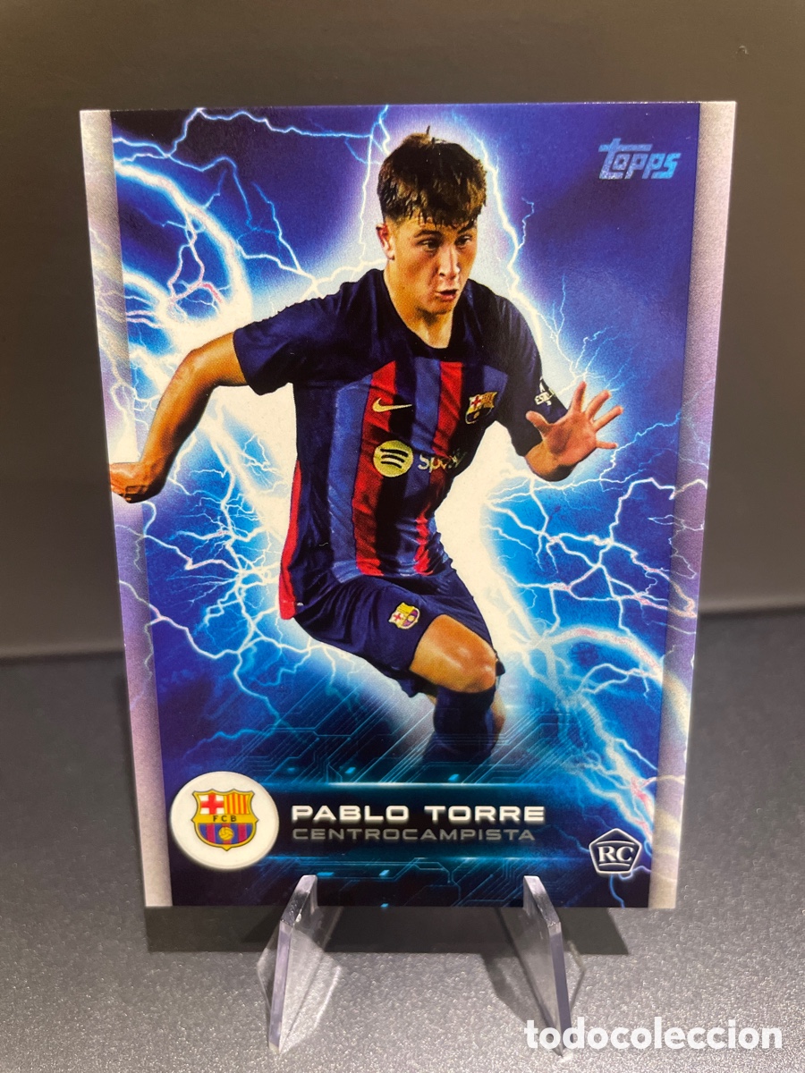Cromos de f&uacute;tbol: Pablo Torre BAS-5 Rookie Electric FC Topps Barcelona Team Set 2022-23