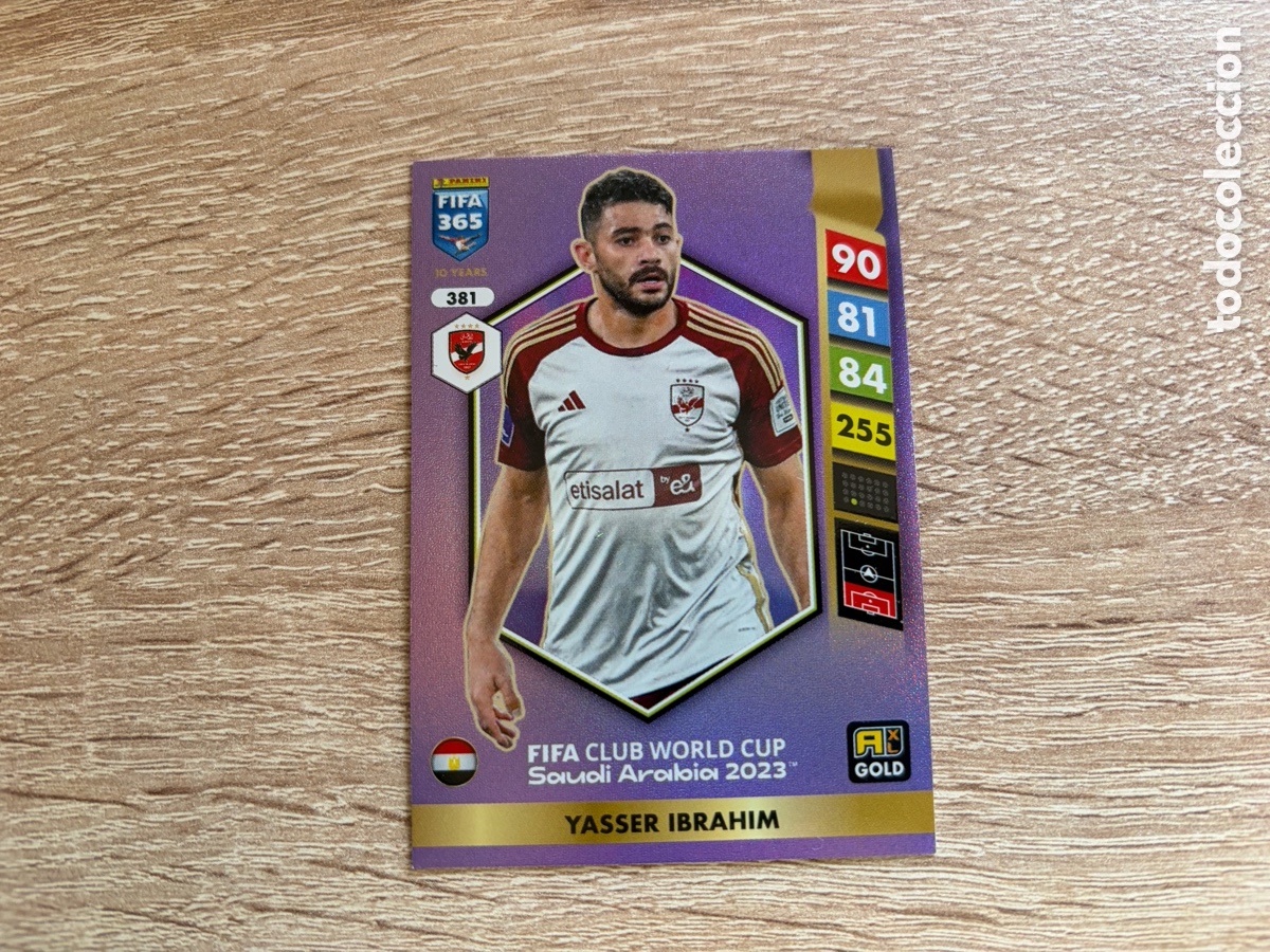 Figurine di Calcio: 381 YASSER IBRAHIM GOLD FIFA CLUB WORLD CUP PANINI FIFA 365 2024 2025 24 25 AL AHLY