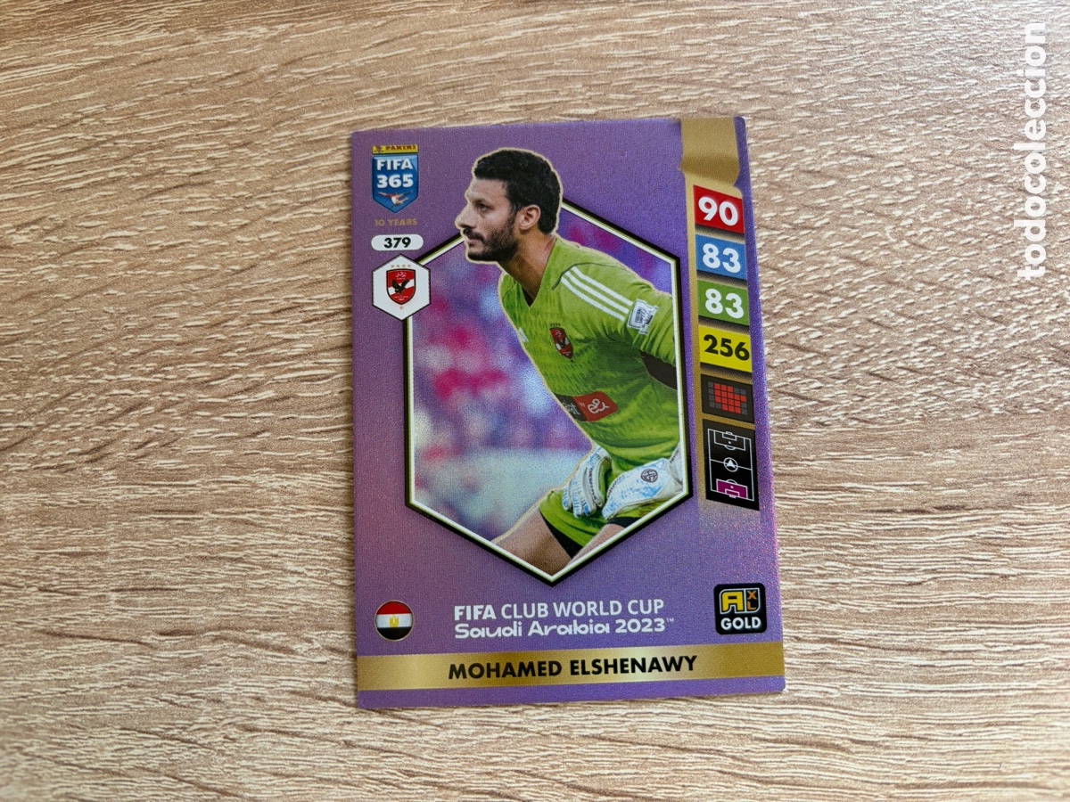 Figurine di Calcio: 379 MOHAMED ELSHENAWY GOLD FIFA CLUB WORLD CUP PANINI FIFA 365 2024 2025 24 25 AL AHLY