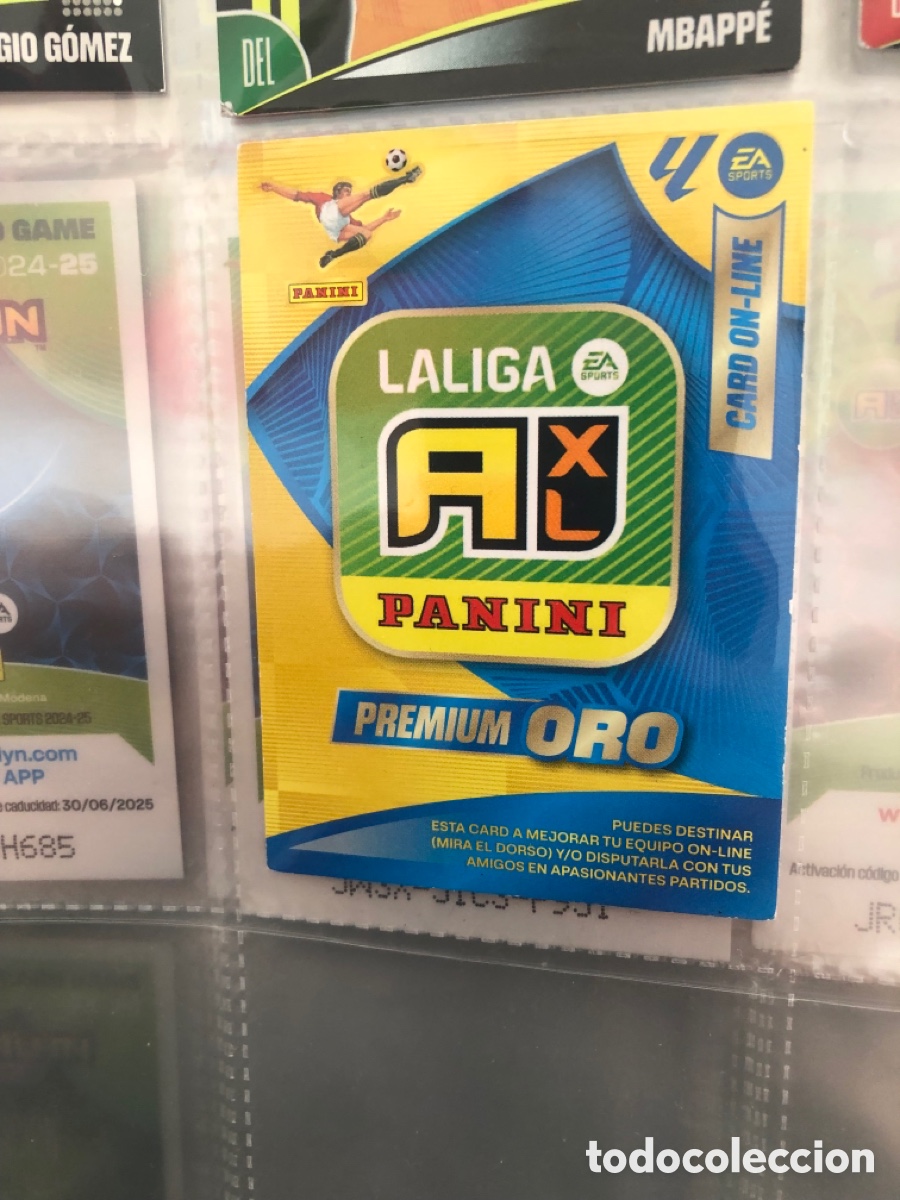 Cromos de f&uacute;tbol: ADRENALYN 2024 2025 24 25 ALBUM PANINI LIGA N LIMITADA PREMIUM ORO CARD ON-LINE