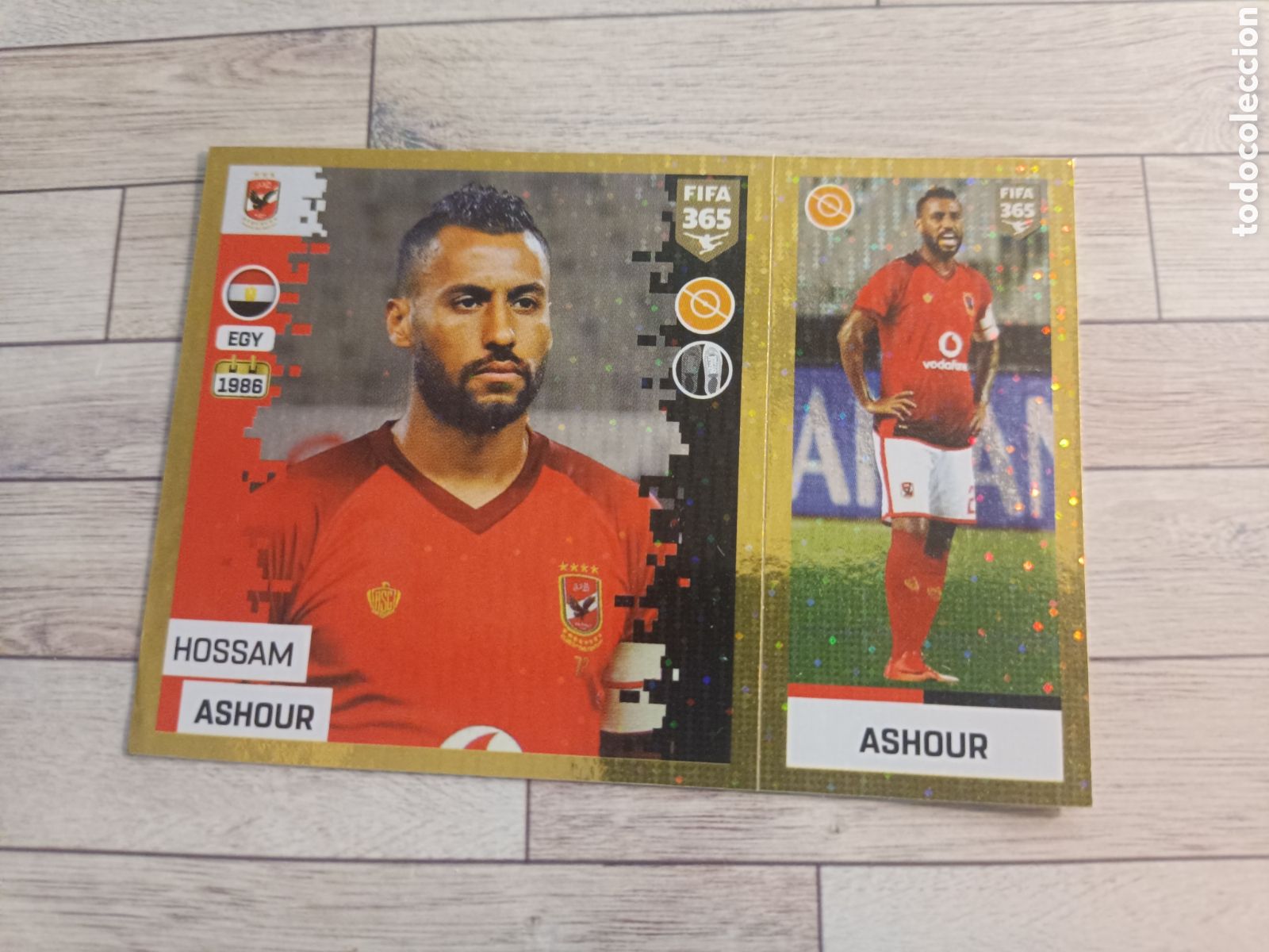 Cromos de f&uacute;tbol: 338 HOSSAM ASHOUR - AL ALHY STICKER PANINI FIFA 365 2018 2019 18 19 BLUE EDITION