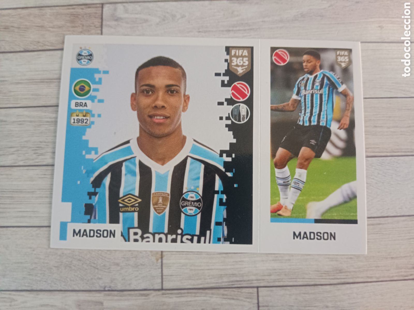 Cromos de f&uacute;tbol: 320 MADSON GREMIO STICKER PANINI FIFA 365 2018 2019 18 19 BLUE EDITION