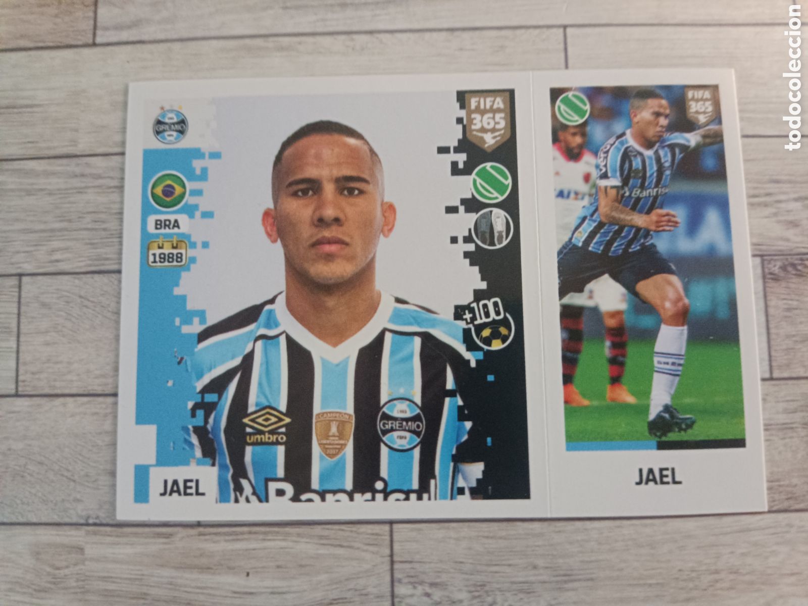 Cromos de f&uacute;tbol: 326 JAEL GREMIO STICKER PANINI FIFA 365 2018 2019 18 19 BLUE EDITION