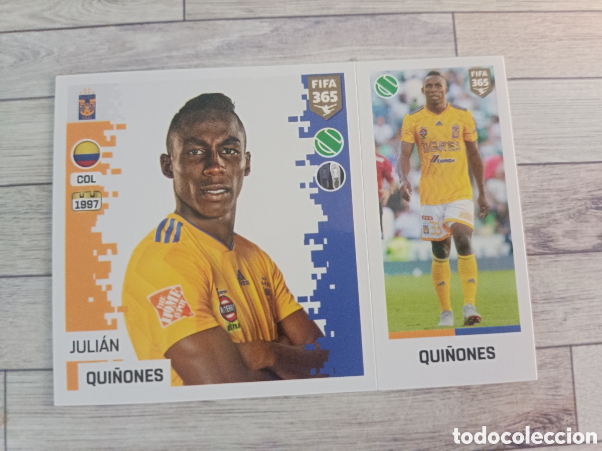 Cromos de f&uacute;tbol: 374 QUI&Ntilde;ONES TIGRES UANL STICKER PANINI FIFA 365 2018 2019 18 19 BLUE EDITION