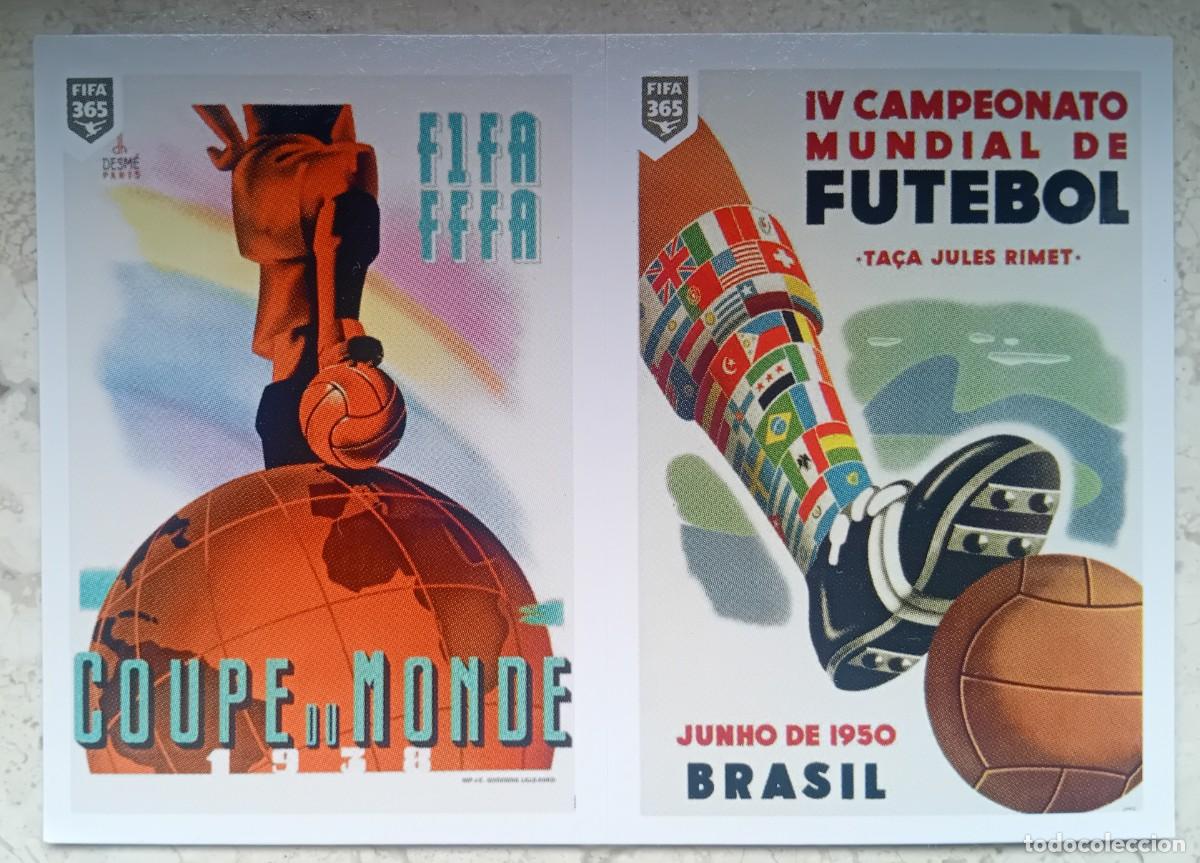 Cromos de f&uacute;tbol: Figurina Panini 2020-21 Cromo Fifa 365 2021 Posters France 1938 Brazil 1950 n 417
