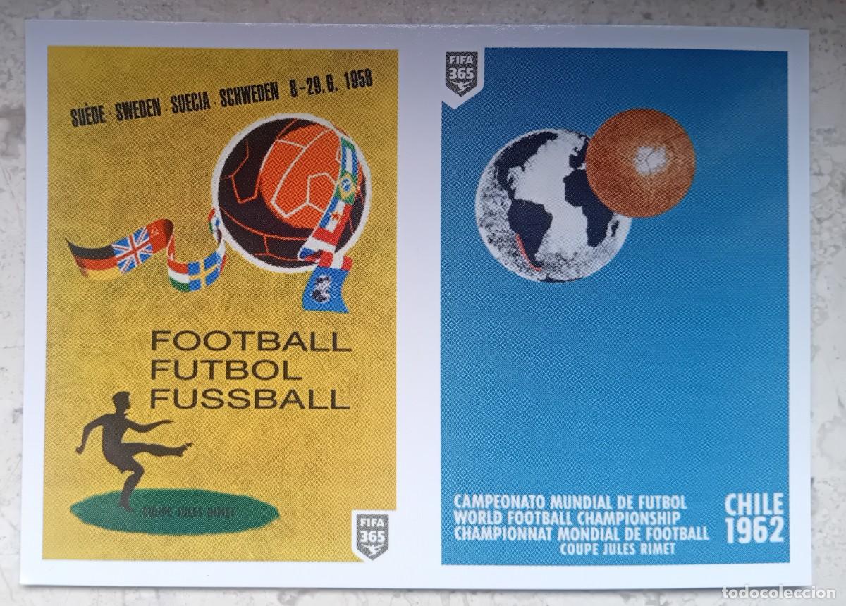 Cromos de f&uacute;tbol: Figurina Panini 2020-21 Cromo Fifa 365 2021 Poster Sweden 1958 Chile 1962 n 419