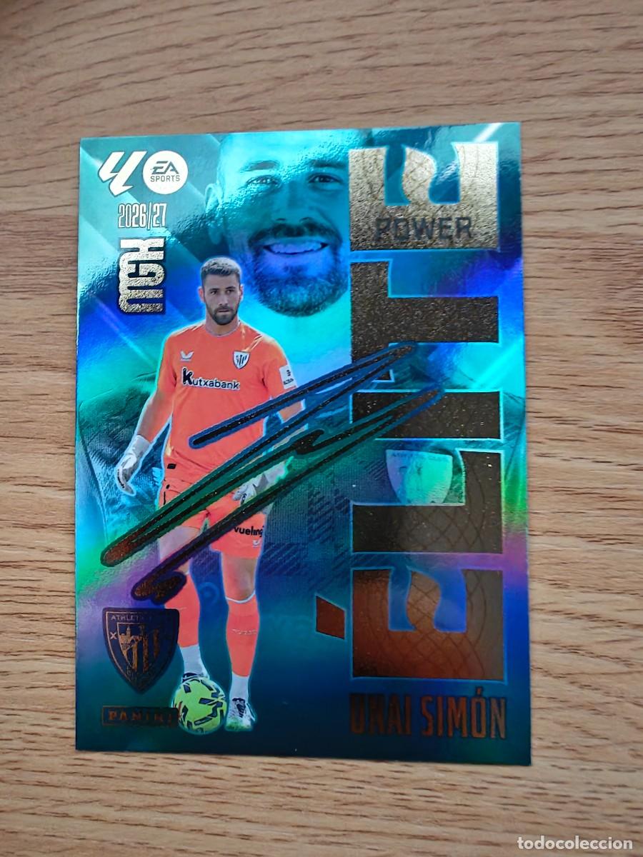 Cromos de f&uacute;tbol: Unai Sim&oacute;n 17 P &Eacute;lite Power Panini Megacracks 2026 2027 Athletic Club 2026 2027