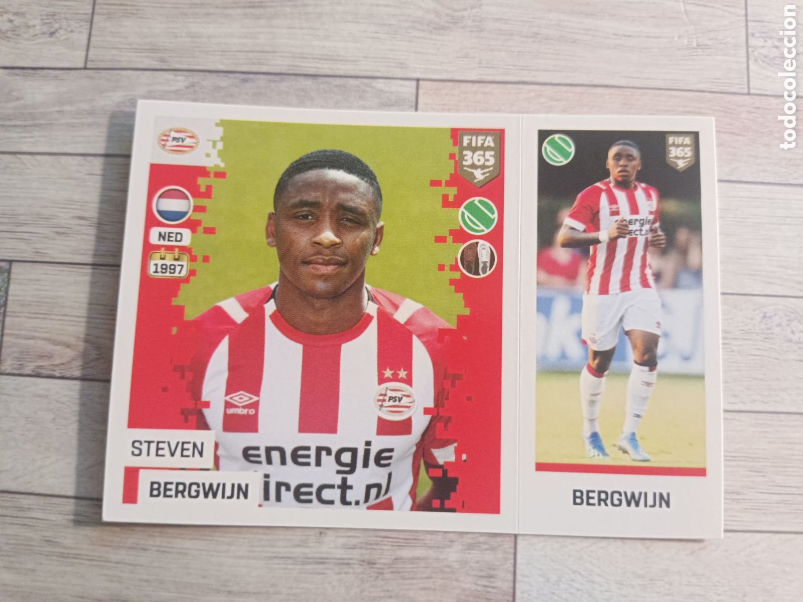 Cromos de f&uacute;tbol: 248 BERGWIJN PSV EINDHOVEN STICKER PANINI FIFA 365 2018 2019 18 19 BLUE EDITION