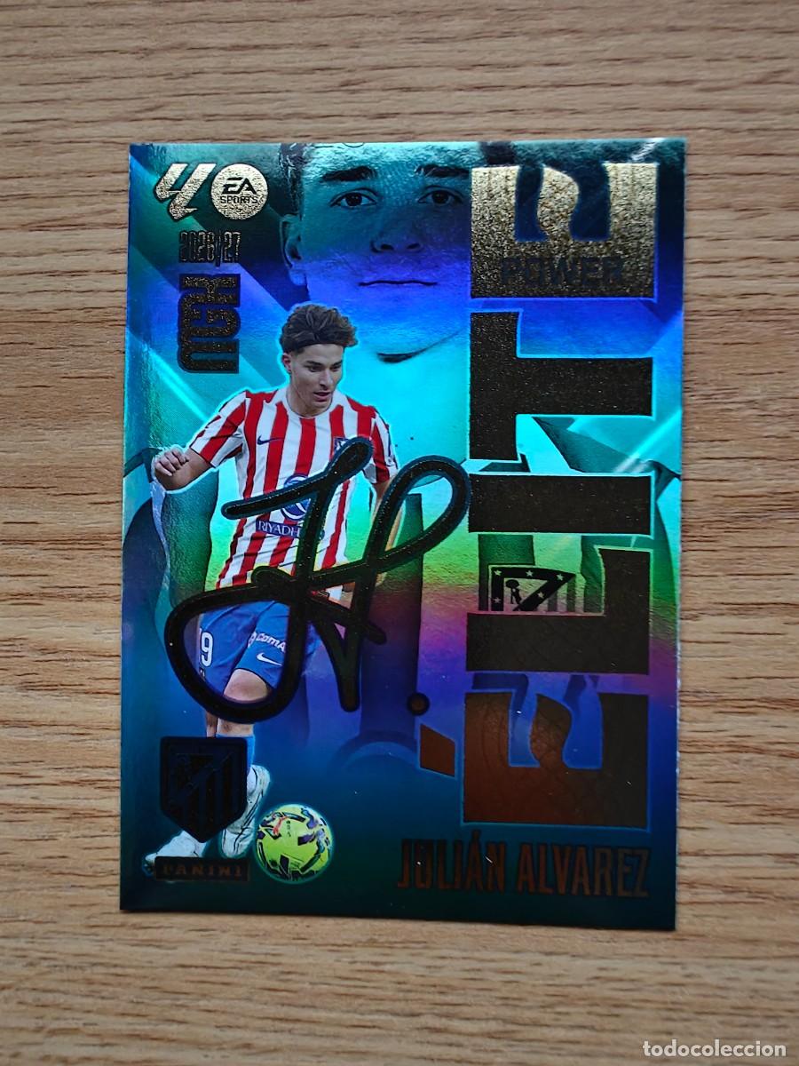 Cromos de f&uacute;tbol: Juli&aacute;n Alvarez 8 P &Eacute;lite Power Panini Megacracks 2026 2027 Atl&eacute;tico de Madrid 2026 2027