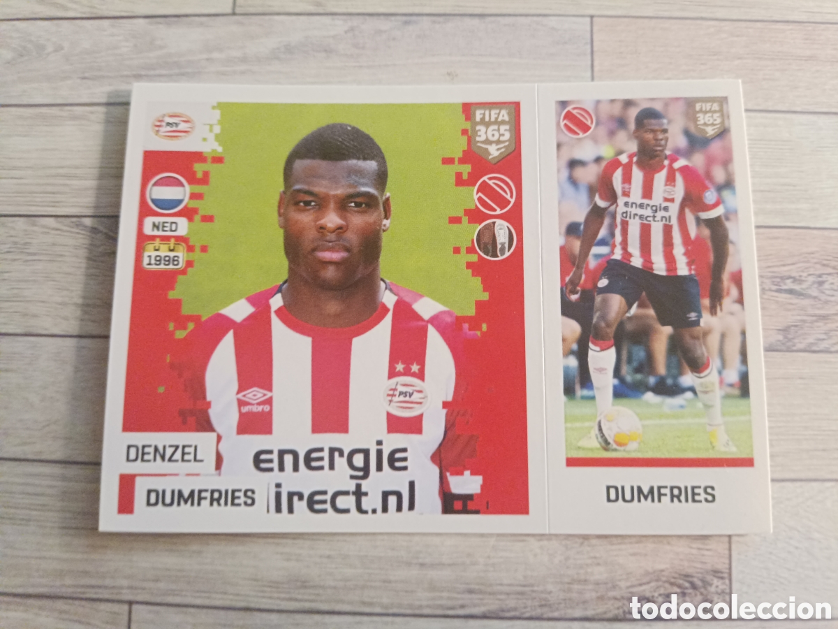 Cromos de f&uacute;tbol: 236 DENZEL DUMFRIES PSV EINDHOVEN STICKER PANINI FIFA 365 2018 2019 18 19 BLUE EDITION
