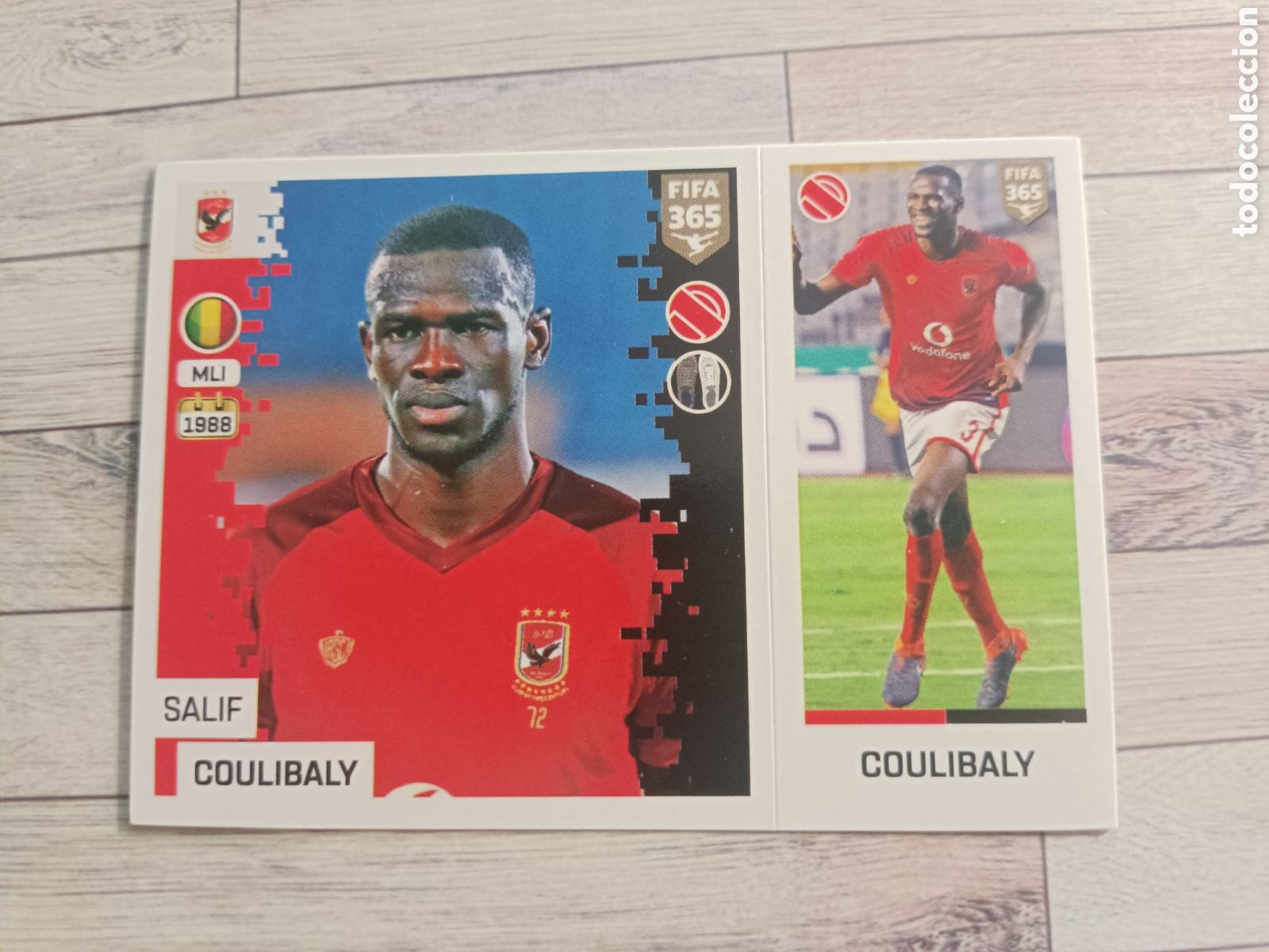 Cromos de f&uacute;tbol: 336 COULIBALY - AL ALHY STICKER PANINI FIFA 365 2018 2019 18 19 BLUE EDITION