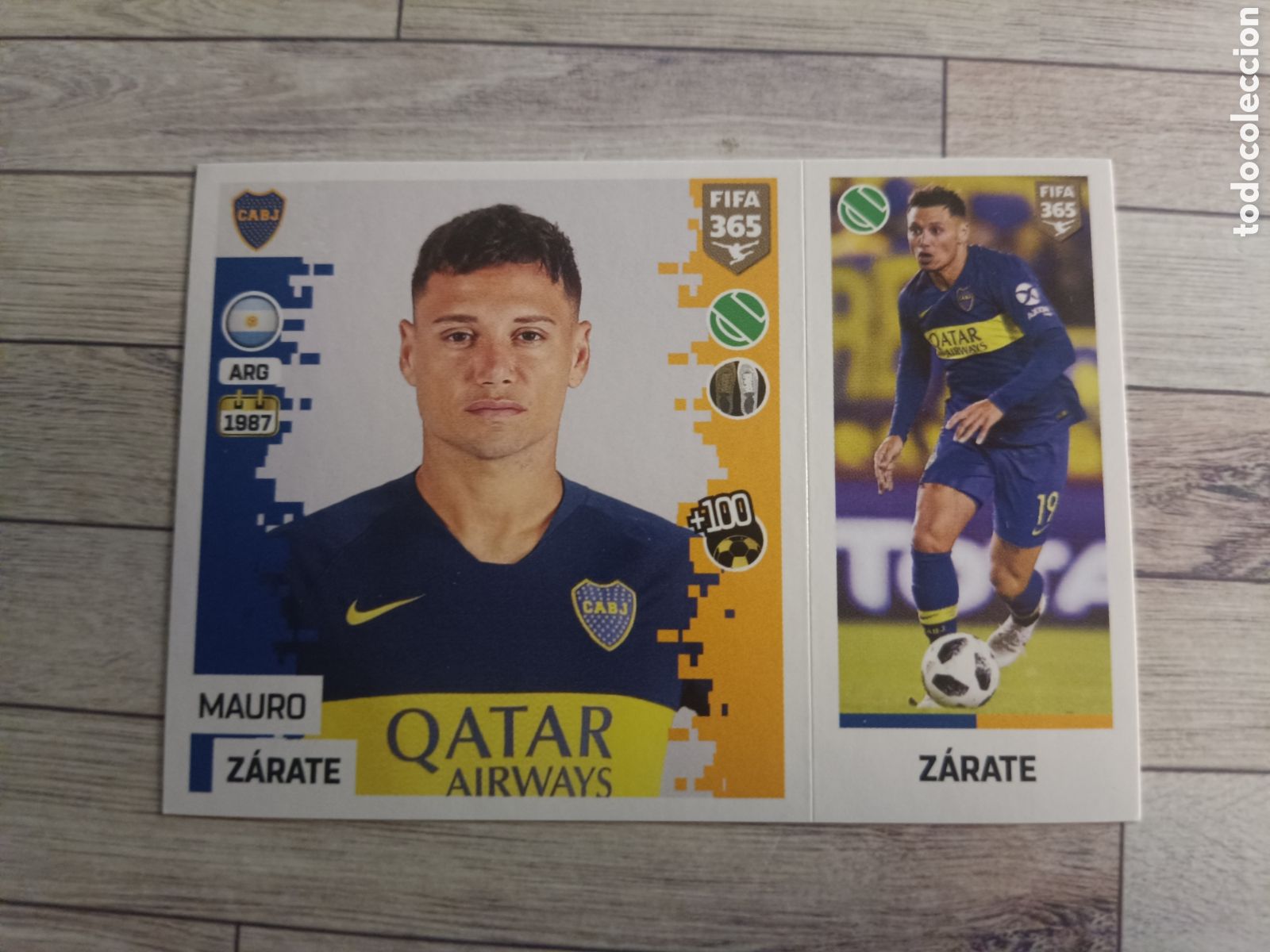 Cromos de f&uacute;tbol: 293 ZARATE BOCA JUNIORS STICKER PANINI FIFA 365 2018 2019 18 19 BLUE EDITION