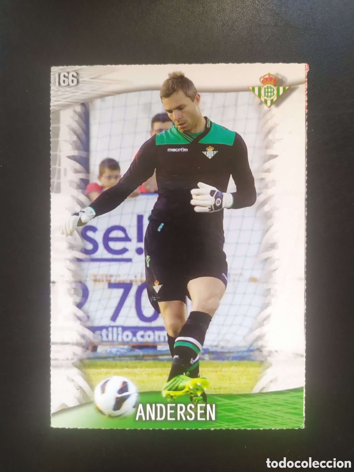 Cromos de f&uacute;tbol: Mundicromo fichas Liga 2013 2014 13 14 Andersen n&deg; 166 Real Betis