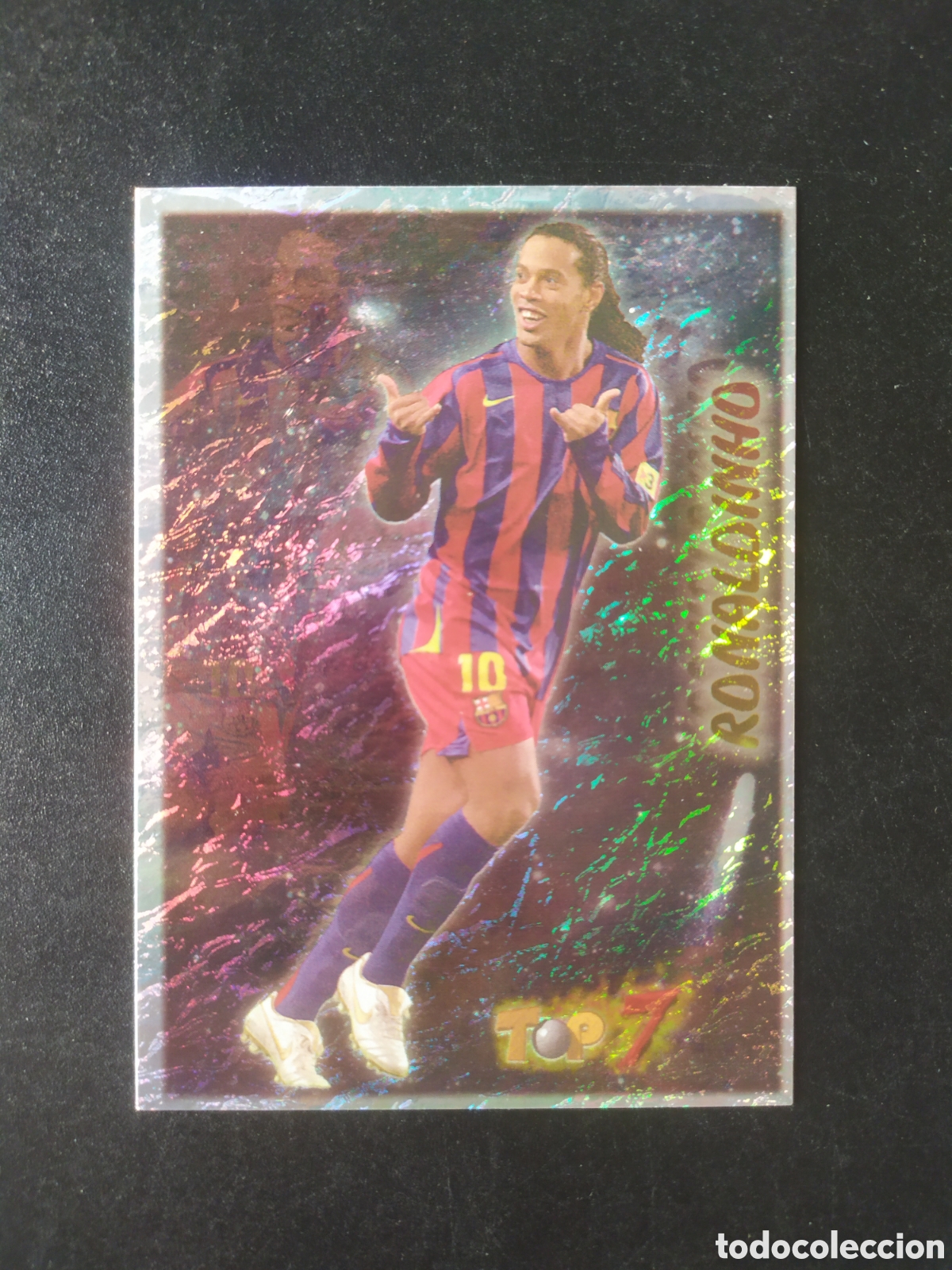 Cromos de f&uacute;tbol: Mundicromo fichas Liga 2006 2007 06 07 Ronaldinho top 7 n&deg; 662 Barcelona