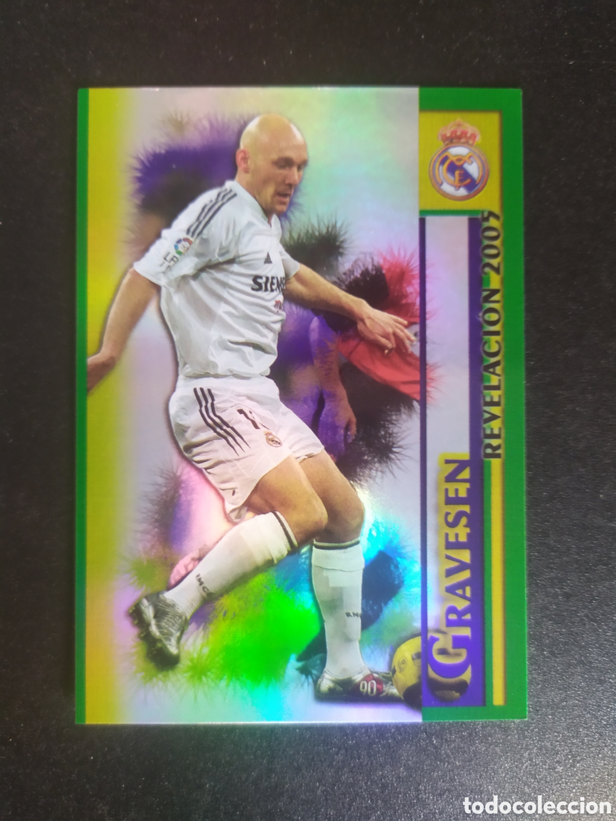 Cromos de f&uacute;tbol: Mundicromo fichas Liga 2005 2006 05 06 Gravesen crack brillo liso n&deg; 53 Real Madrid