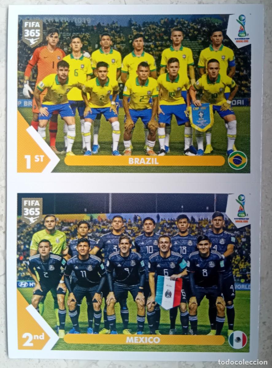 Cromos de f&uacute;tbol: Figurina Panini 2020-21 Cromo Fifa 365 2021 squadra alineaci&oacute;n team Brazil Mexico Under 17 n 429