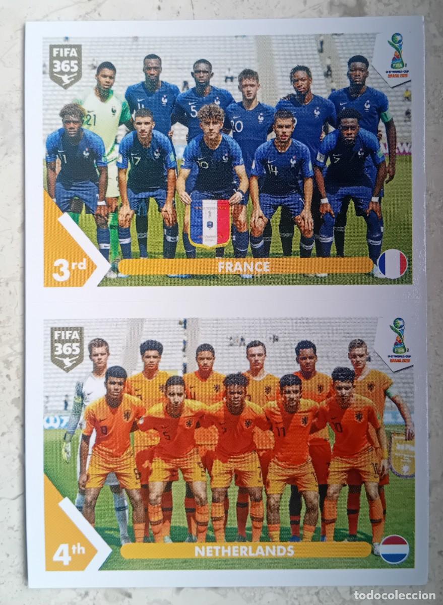 Cromos de f&uacute;tbol: Figurina Panini 2020-21 Cromo Fifa 365 2021 squadra alineaci&oacute;n team France Netherlands U-17 n 430