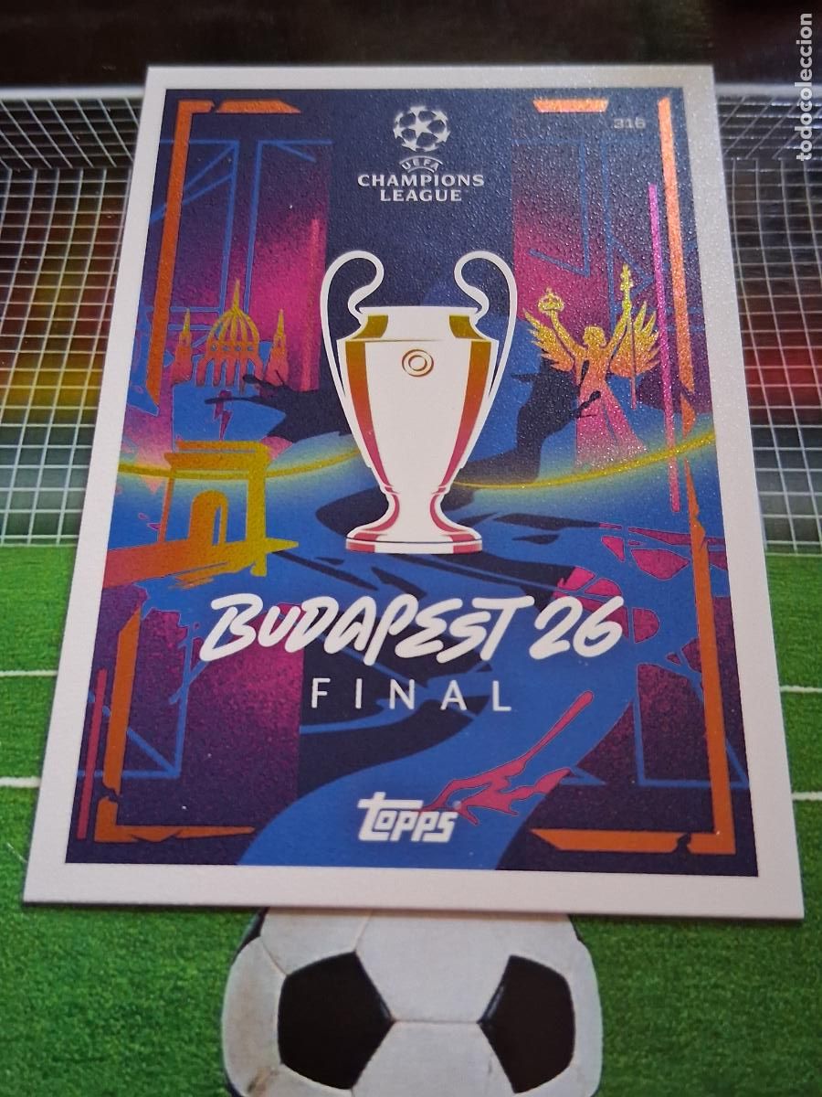 Cromos de f&uacute;tbol: 316 BUDAPEST FINAL 26 TOPPS MATCH ATTAX EXTRA CHAMPIONS LEAGUE 2025 2026 25 26