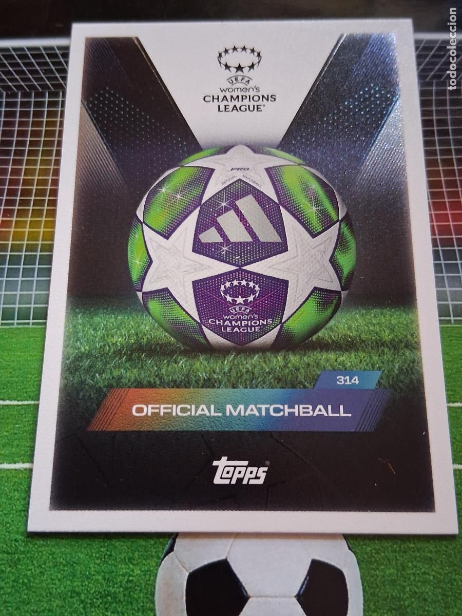 Cromos de f&uacute;tbol: 314 OFFICIAL MATCHBALL TOPPS MATCH ATTAX EXTRA CHAMPIONS LEAGUE 2025 2026 25 26