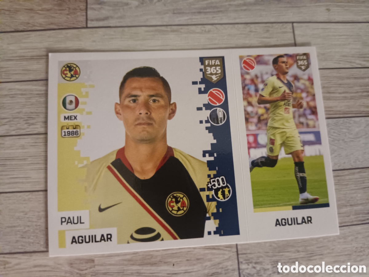 Football Stickers: 351 PAUL AGUILAR AMERICA STICKER PANINI FIFA 365 2018 2019 18 19 BLUE EDITION