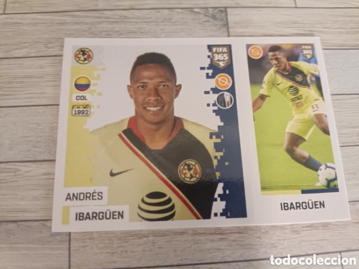 Cromos de f&uacute;tbol: 355 ANDRES IBARG&Uuml;EN AMERICA STICKER PANINI FIFA 365 2018 2019 18 19 BLUE EDITION