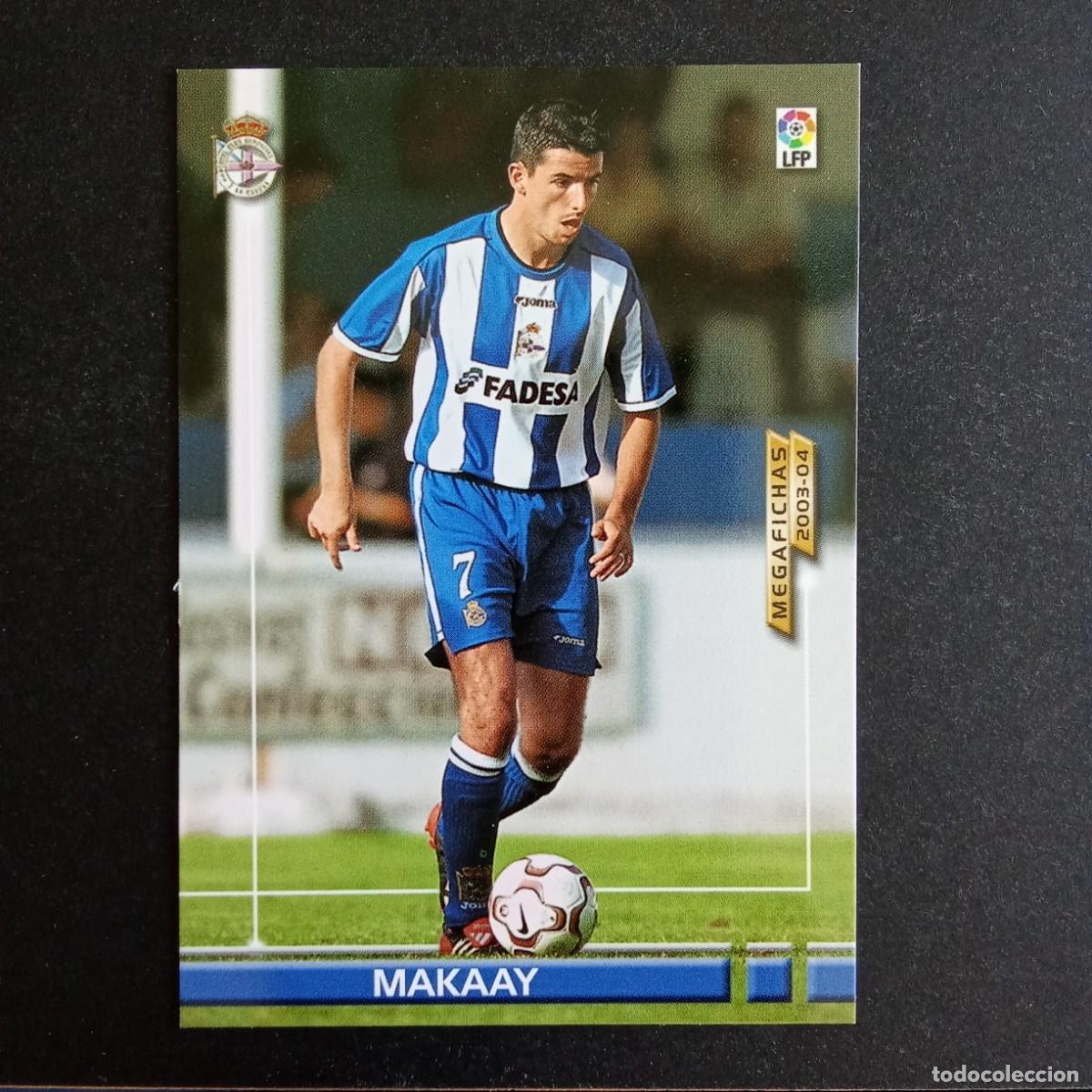 Cromos de f&uacute;tbol: 124 MAKAAY DEPORTIVO CORU&Ntilde;A LIGA 2003 2004 03 04 MEGAFICHAS PANINI