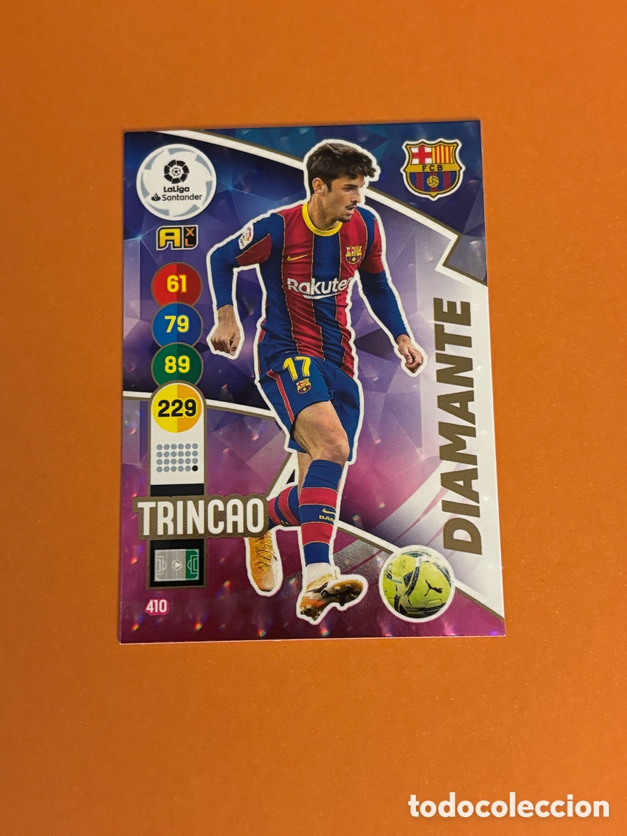 Cromos de f&uacute;tbol: ADRENALYN XL TRINCAO 410 DIAMANTE BARCELONA CROMO LIGA 20 21 2020 2021 PANINI