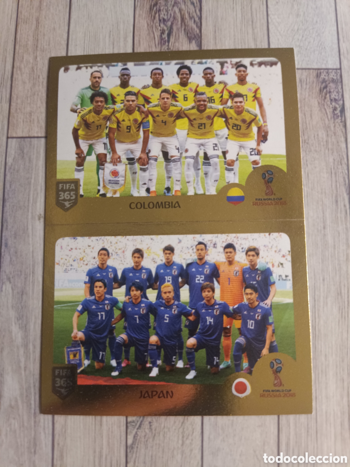 Cromos de f&uacute;tbol: 393 SELECCIONES COLOMBIA / JAP&Oacute;N STICKER PANINI FIFA 365 2018 2019 18 19 BLUE EDITION