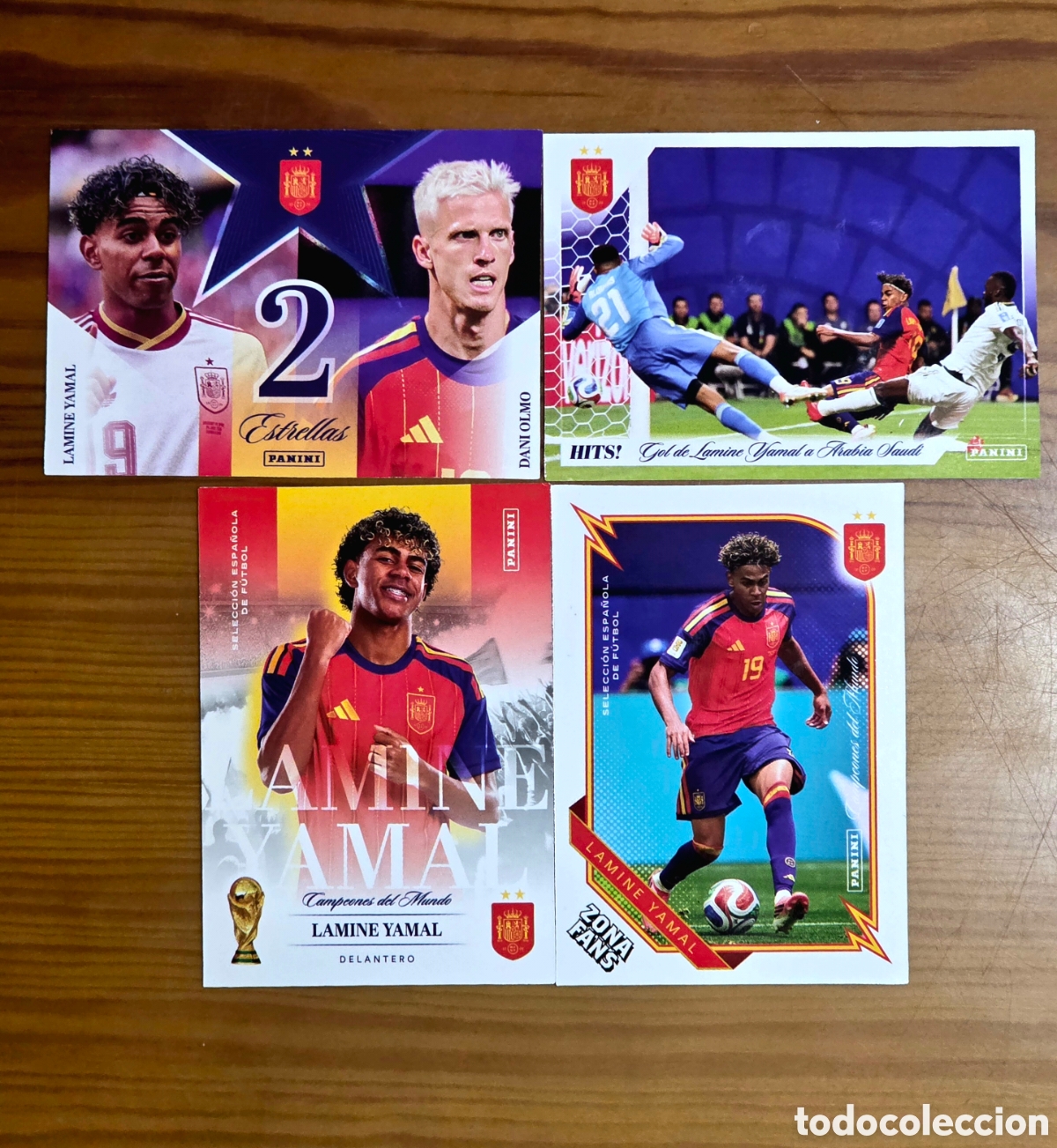 Cromos de f&uacute;tbol: Lote x4 Lamine Yamal Panini Club Pasion Espa&ntilde;a