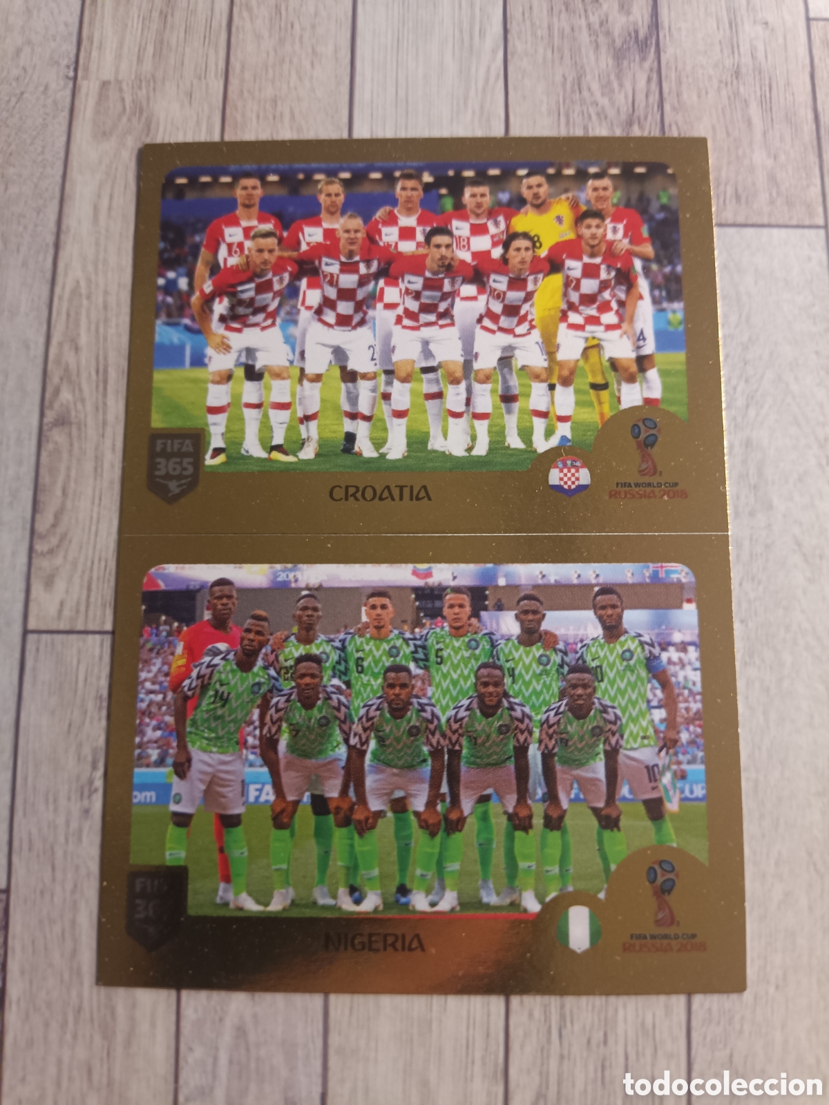 Cromos de f&uacute;tbol: 385 SELECCIONES CROACIA / NIGERIA STICKER PANINI FIFA 365 2018 2019 18 19 BLUE EDITION