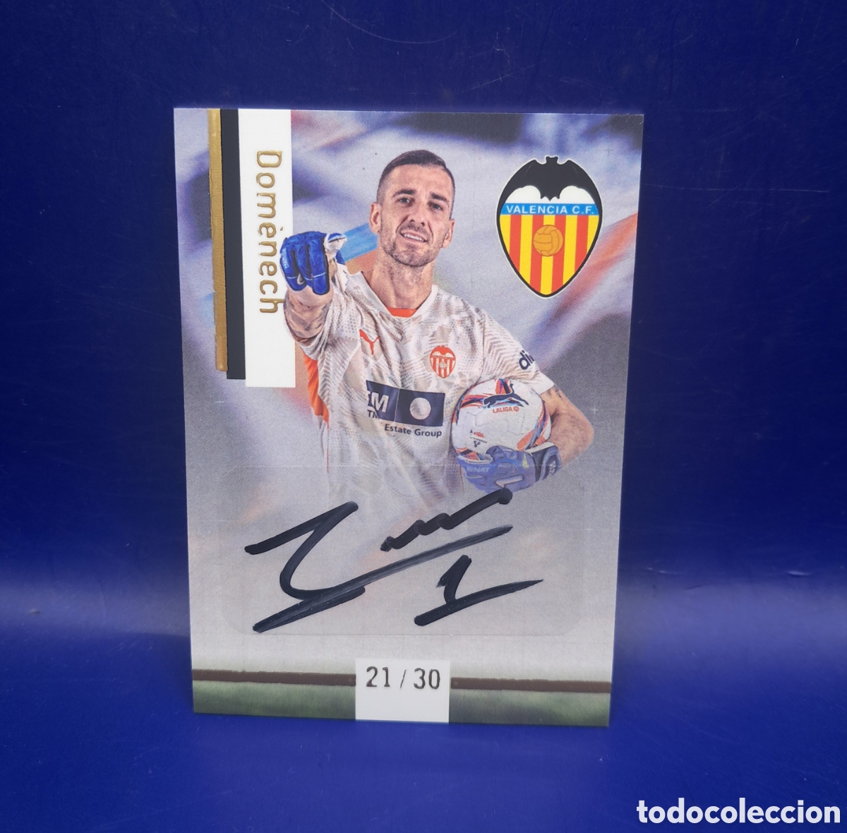 Cromos de f&uacute;tbol: Jaume Domenech Auto/30 Valencia C.F Mundicromo -